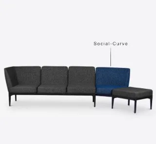 مبل اداری سوشال مدل Curve