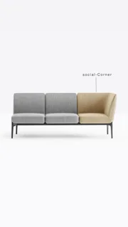 مبل اداری سوشال مدل Corner